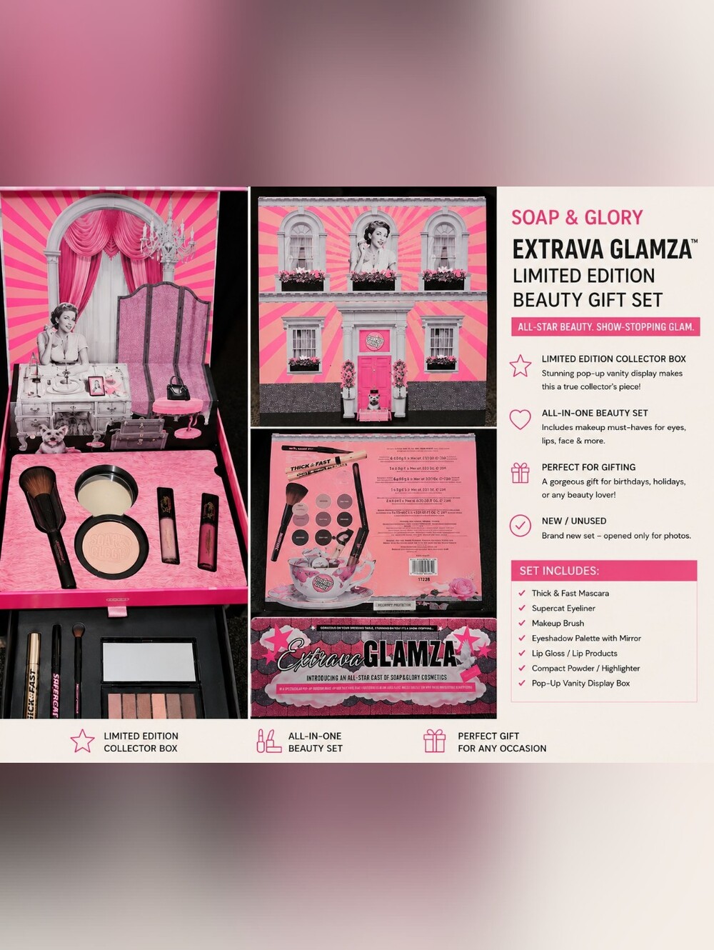 Soap & Glory Limited Edition Beauty Gift Set – New / Collector’s Box 💖✨ Rare